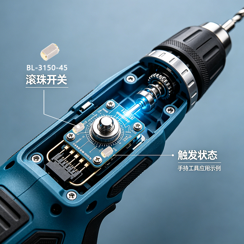 滚珠开关在手持工具上安全节造与利用
